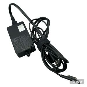 Microsoft Surface 65W Power Supply Adapter Model 1706 Black Charger 15V 4A